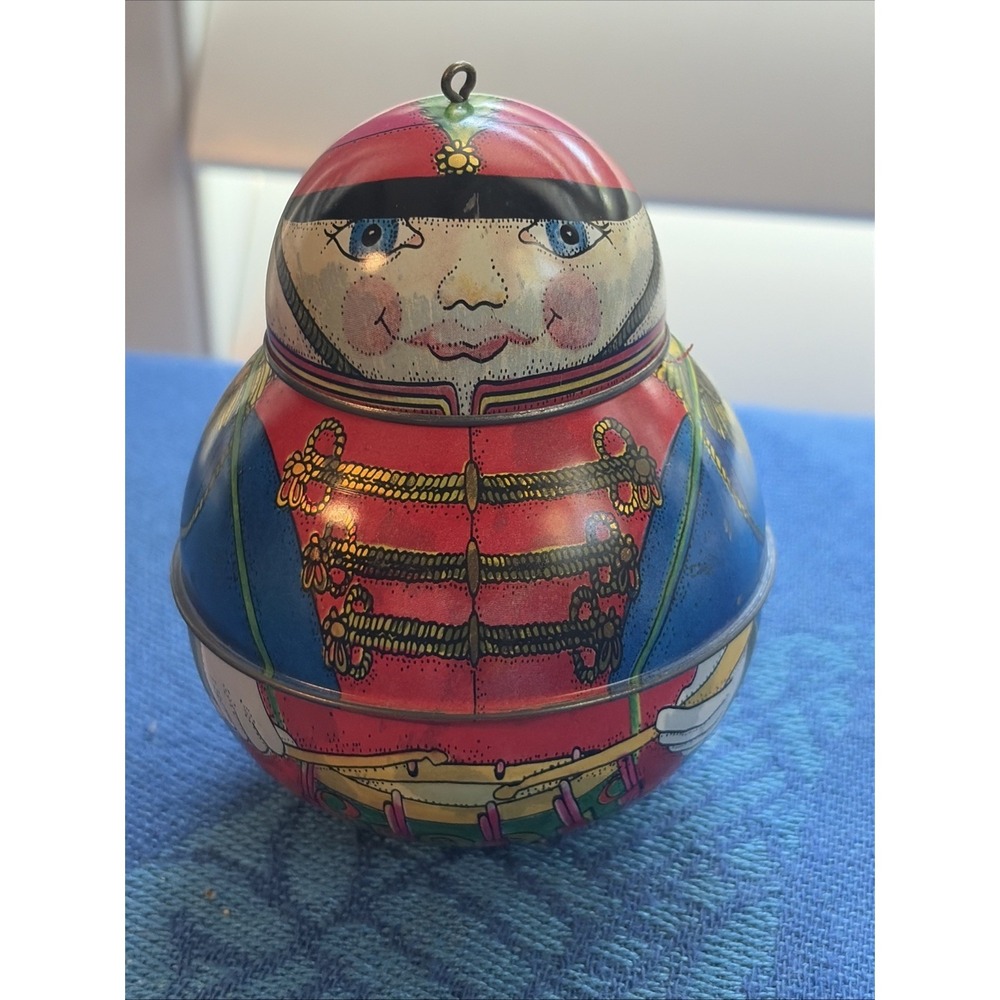 Jolly Wolly Soldier 1991 Pressed Tin Hallmark Keepsake Christmas Ornament